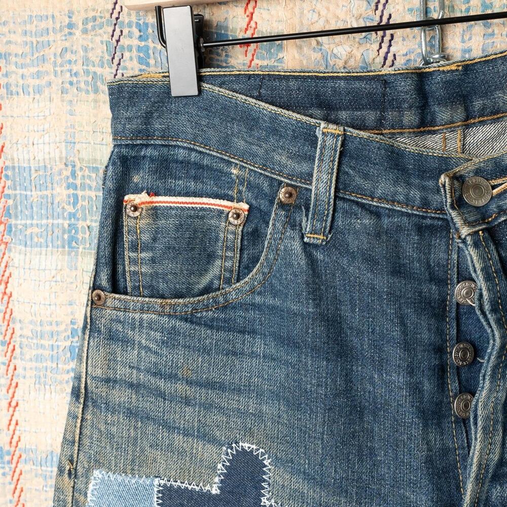 Custom levis patchwork jeans - Picture 5 of 6